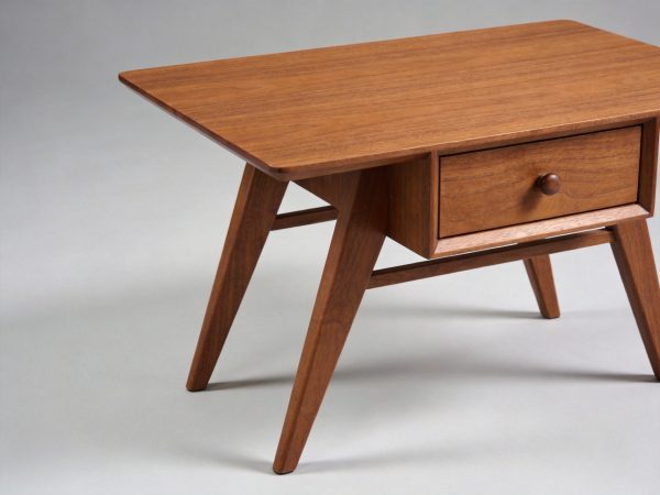 Mid Century Modern Side Table With Drawer